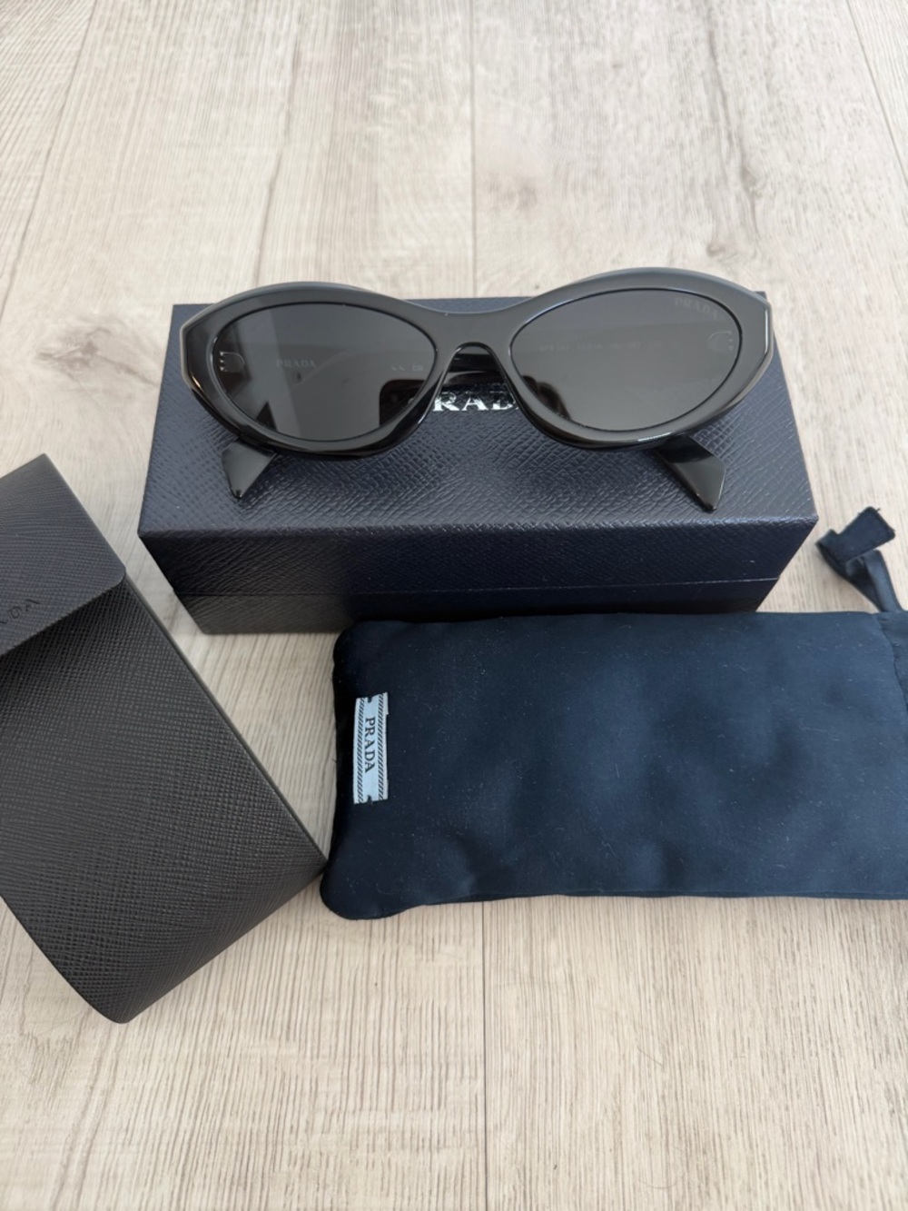 Prada Black Cat-Eye Sunglasses